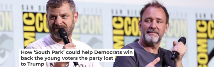 ‘South Park’ creators Matt Stone and Trey Parker appear at Comic-Con 2025 in San Diego on July 24, 2025. Amy Sussman/Getty Images